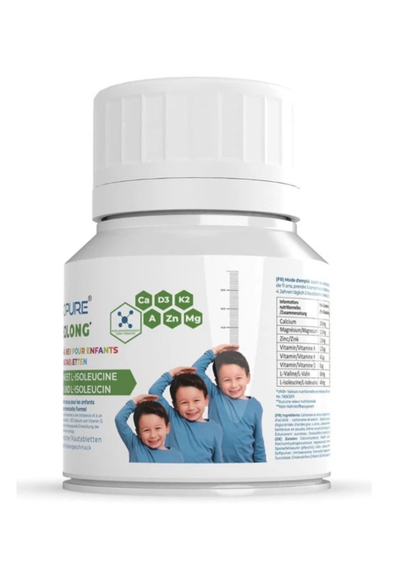 قرص جویدنی افزایش قد کودکان ویتروپیور Vitropure Kolong اصل آلمان ۹۰ عددی